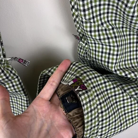 Roxy 5000 Limited Edition Green Plaid Ski Snowboard Snow Pants - Picture 2 of 7